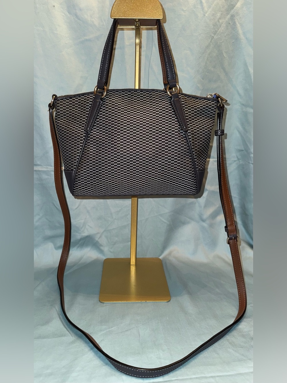 Coach Mini/Small Kelsey Satchel in the Legacy Jacquard pattern - Picture 2 of 11